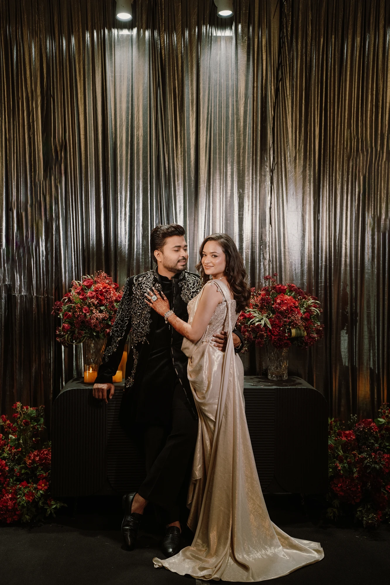 Couple evening glamour portrait